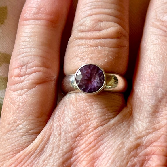 2ct AMETHYST set in Sterling Ring. Winner! MOST UNIQUE STONE & SETTING! MUST SEE - Picture 12 of 16